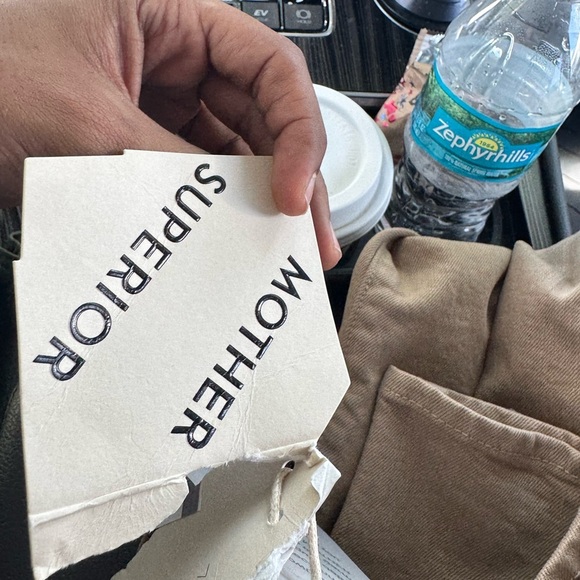 NWT MOTHER THE DODGER FLOOD - DARK KHAKI size 24 - Picture 7 of 9